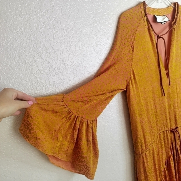 ALEXIS Maxi Floral Long-Sleeve Tiered Melodie Dress Sz M - Picture 5 of 12